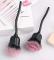 2 st Rose Makeup Brush Blush Brush, Powder Makeup Brushes För Powder Cosmetic Black