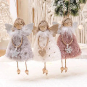 Pieces Angel Doll Hängen, Julhängande ängeldockahänge Plyschdocka änglaprydnader för julfest, nyår, födelsedagsfest, bröllop, sa