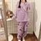 Mub- Flanellpyjamas kvinnlig söt höst vinter loungewear Kulomi Kulomi XXL