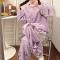 Mub- Flanellpyjamas kvinnlig söt höst vinter loungewear Kulomi Kulomi XXL