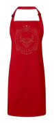 Premium Köksförkläde Red Taurus Cartomancy Sign Astrologi Zodiac Stars Constellation Tarot