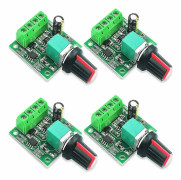 4 stycken PWM-hastighetsregulatorer, 1.8V 3V 5V 6V 12V 2A 1803BK DC-motorhastighetsregulator, justerbar drivströmbrytare med självreparerande säkring