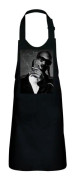 Barnförkläde 2 fickor Kök Svart Snoop Dogg Fume Porträttstil Rap Hip Hop Producer Legend - High-end
