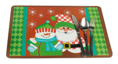 12 st vattentäta placemats underlägg matbord mattor jul