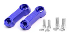 Motorcykelbackspegelmonteringsförhöjningsadapter, 10 mm 8 mm backspegel blue