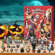 Adventskalender Halloween Nedräkningskalender 24 Dagar Halloween Nedräkning Halloween Leksaker För Barn Pojkar Flickor Vuxna Män Kvinnor（A）