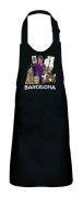 Barnförkläde 2 fickor Kök Svart Barcelona Collage City Vykort FC Barcelona - High-end