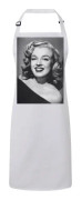 Premium vitt köksförkläde Marilyn Monroe Skådespelerska Stjärna Foto Kändis Old Cinema Original 8