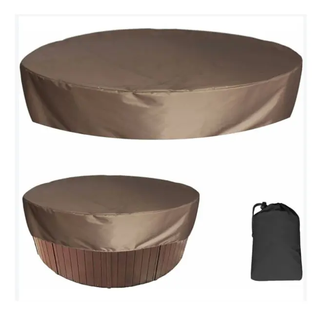 Vattentät rund spa-skydd utomhus spa-badkarsskydd, vattentät spa-skydd, 210×30cm