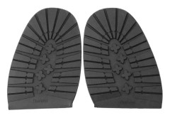 Crisis Soft Shoe Repair Replacement, Hållbar skoersättning gummi yttersula, halkfri flexibel för läderskor, (EU43-44 svart framfot)