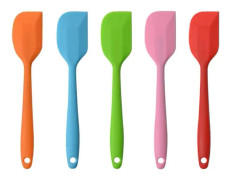 Silikonspatlar, 21 cm små gummispatlar sömlös design i ett stycke värmebeständig non-stick flexibel (5 stycken)