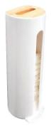 Triomphe Bomullsmakeup Organizer Bomullsrondellbox med trälock Väggmonterad Bomullsmakeupbox för Makeup Remover Pads