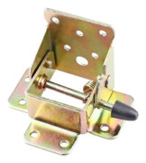 Set med 2 gångjärn med automatisk låsning, Järn, 120KG, 75x60x55MM, Brons