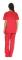 Dam Scrub Set Sex Pocket Medicinska Scrubbar (V-hals med Cargo