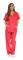 Dam Scrub Set Sex Pocket Medicinska Scrubbar (V-hals med Cargo