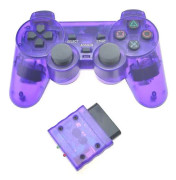 Transparent Färgad Spelkontroll För Sony Ps2 Trådlös Spelkontroll 2.4ghz Vibration Kontroll Spelkontroll För Playstation 2