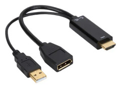 4K 10MB/S multifunktions HD-skärm HDMI till DP-omvandlaradapterkabel