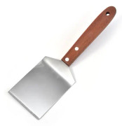 Kak-/Browniespatel, Rostfritt Stål/Trä, Silver, Medium