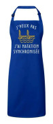 Premium Köksförkläde Blå Jag kan inte jag har Synchronized Swimming Pool