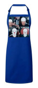 Premium Blå Köksförkläde Tim Curry Clown IT Stephen King Makeup Cinema