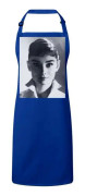 Premium Köksförkläde Blå Audrey Hepburn Skådespelerska Stjärna Foto Kändis Old Cinema Original 6