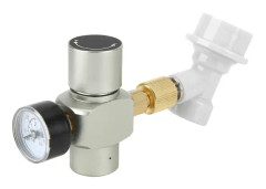 Hemmabryggd öl CO2-regulatorladdare Gasfrånkoppling med plastkoppling 0-60PSI