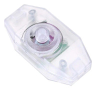 Inline LED-sladdströmbrytare, vridkontroll dimmer manuell belysning roterande strömbrytare regulator apparater (transparent)