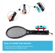 Tennisracket Mario Somatosensoriskt spel Tennisracket svart
