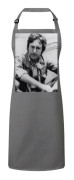 Premium Köksförkläde Grå John Lennon Sångare Stjärna Foto Kändis Gammal Musik Original