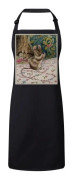 Premium Köksförkläde Svart Familjemus Sy Illustration Barn Beatrice Potter