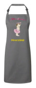 Premium Köksförkläde Grå Madame Princess Ballerina Baby Queen Söt