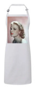 Premium Köksförkläde Vit Grace Kelly Skådespelerska Stjärna Foto Kändis Old Cinema Original 10