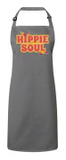 Premium Köksförkläde Grå Hippie Soul 70-talsmusik Fjädrar Baba Cool