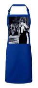 Blå Premium Köksförkläde Audrey Hepburn Skådespelerska Filmstjärna Hollywood Vintage Photo