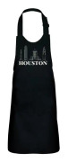 Barnförkläde 2 fickor Kök Svart Houston Minimalist USA Resa Amerika - High-end