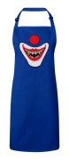 Premium Köksförkläde Blå Ond Clown Monster Halloween Skräck Skräck
