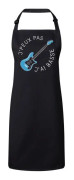 Premium Köksförkläde Svart Jag kan inte jag har elektrisk basgitarr Rock Blues
