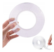 Dubbel transparent nanotejp 5M
