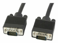 VGA Kabel Lanberg CA-VGAC-10CC-0150-B i Svart - Högkvalitativt VGA-kabel från Lanberg i svart färg. Längd 1,5 meter.