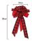1st Christmas Tree Topper Bow Röd Streamer Mesh Streamer