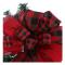 1st Christmas Tree Topper Bow Röd Streamer Mesh Streamer