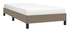 Taupe sängram 100x200 cm Tyg YOS7290578896010