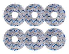 13,5 cm ytterdiameter, 3,5 cm innerdiameter, 6-pack blå ersättningsdynor