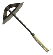 Helt i stål ihålig hacka, handhållen ogräsräfsa, plantering av grönsaker gård ogräs tillbehör (1 st)