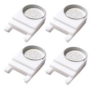 Främre ingångsmatare med honungsbi och lock för att mata bin med vatten eller sockerlag från framsidan av bikuporna i biodling - 4-pack