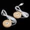 LED-ljus Dispaly Base Kristallglas Resin Art Ornament Trä white light A1