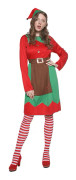 Christmas Elf Big Girl Costume, M, Christmas Family Atmosphere Party Costume, Christmas Elf Group Prisvärd kostym