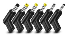 USB 5V Typ C hona till DC hane adapter, 90 graders vinklad USB C till DC 5V PD laddningsadapterkontakt för bärbar dator, router, mobil strömförsörjning (6 st)