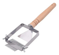 Biodlingsverktyg honungsskärmaskin öppet cover skrapa bikakeskrapa utrustning metallhandtag öppet cover gaffel spade