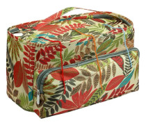 Khaki Leaves Textil Garn Organizer, Delikat Mönstrad Ull Organizer, Bärbar Sticknings Organizer - Perfekt för Stickningsälskare